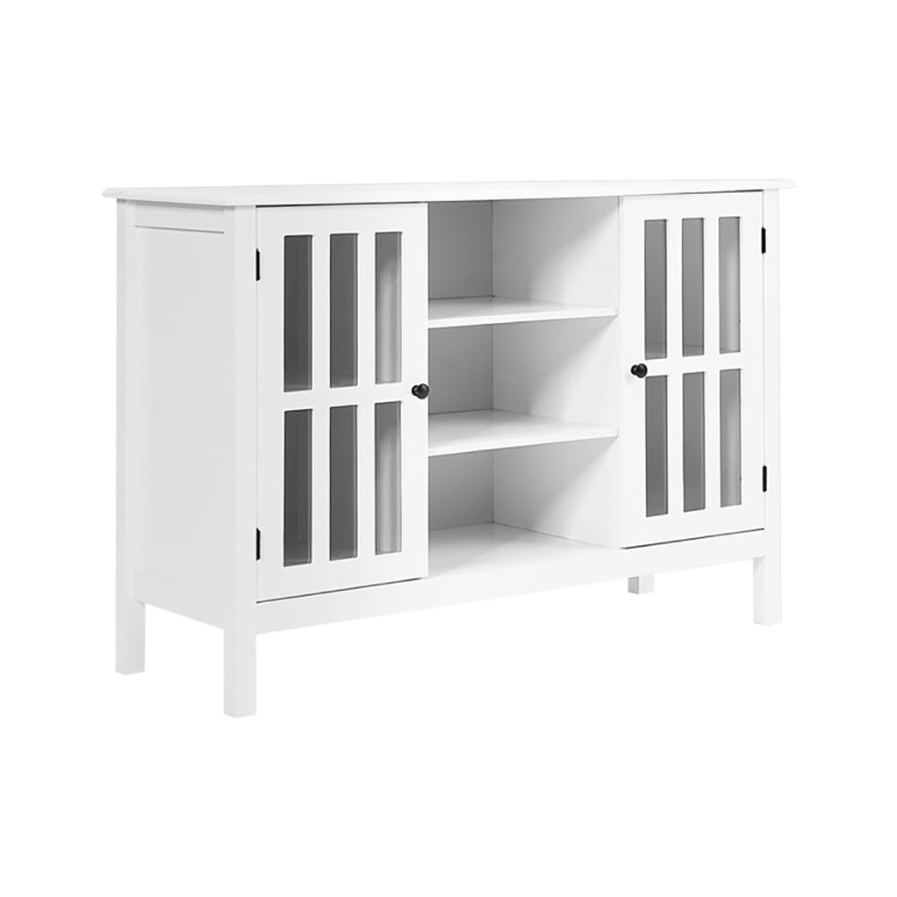 Finihen TV Stand, TV Cabinet, Wooden TV Stand Console Cabinet for 50 Inch TV, for Living Room, Bedroom, White