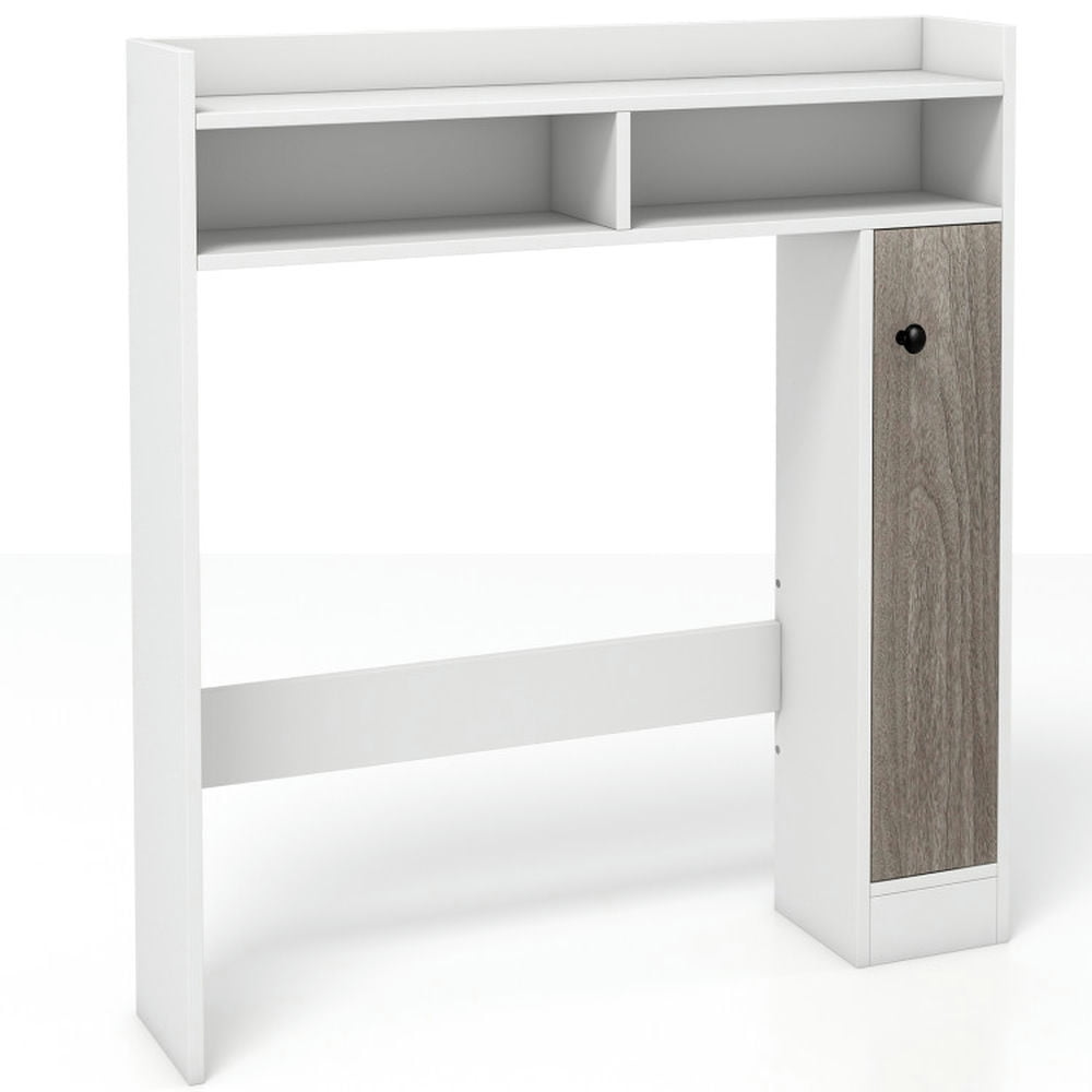 Finihen Toilet Storage Cabinet, Bathroom Cabinet Organizer, Bathroom Over the Toilet Floor Storage Organizer with Adjustable Shelves, for Bathroom, White