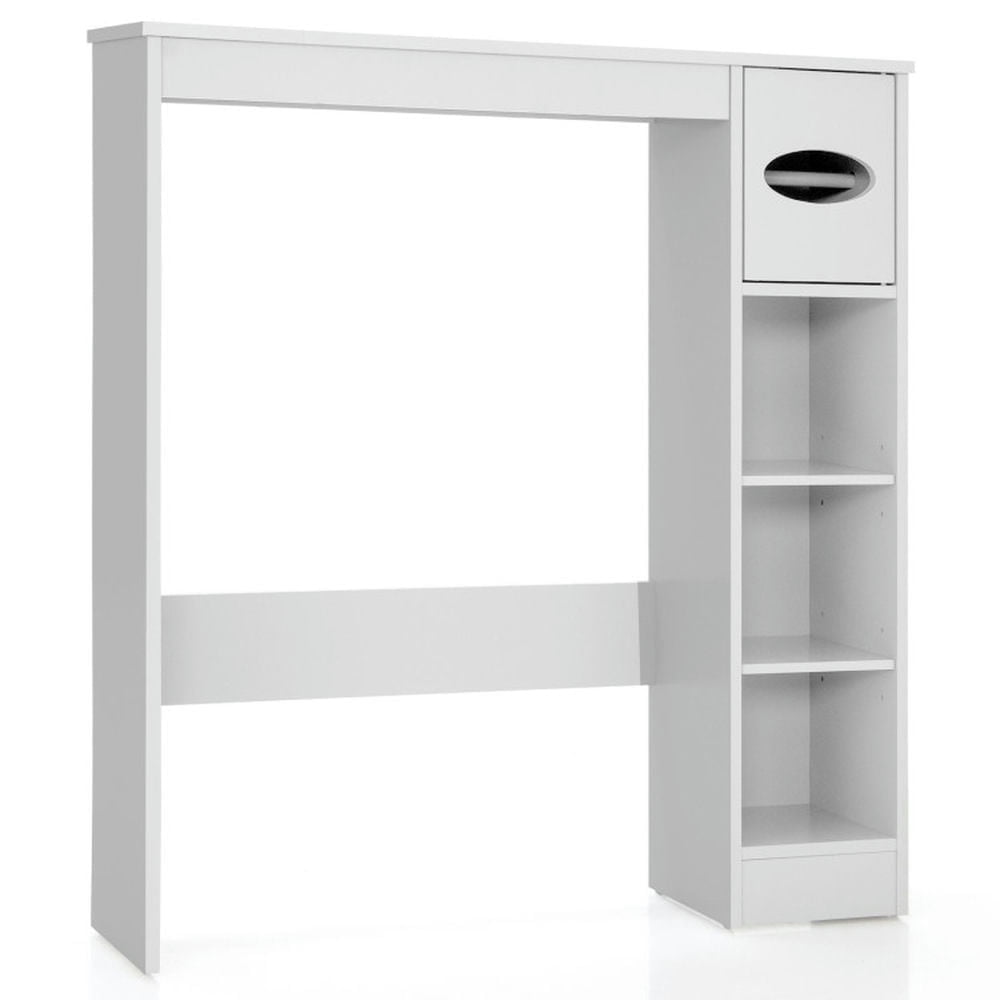 Demi Bonn Toilet Storage Cabinet, Bathroom Cabinet Organizer, Wooden Toilet Storage Cabinet, for Bathroom, White