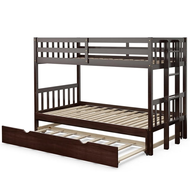 Demi Bonn Twin Pull-Out Bunk Beds with Ladder in the Steps and a ...