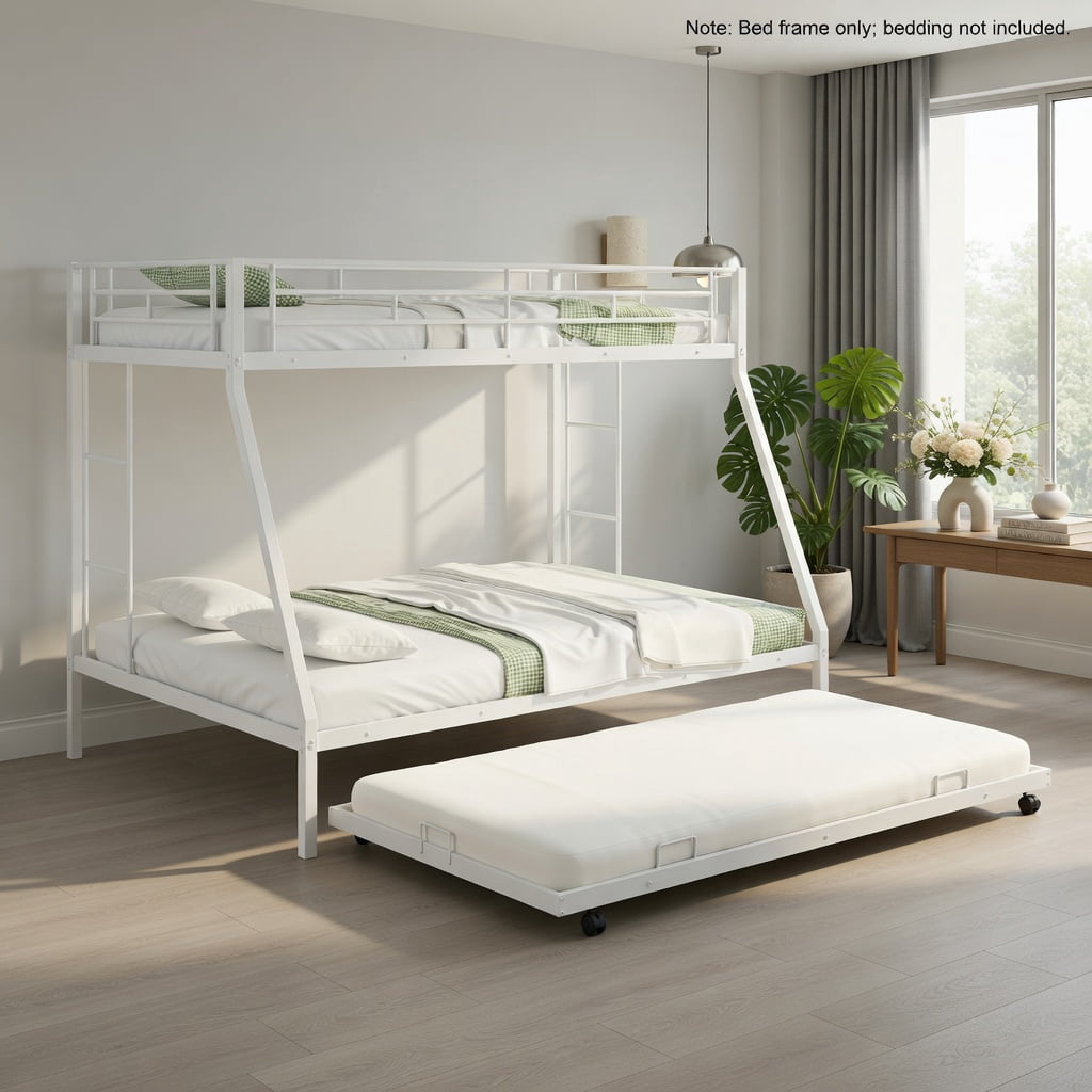 Demi Bonn Twin Pull-Out Bunk Beds with Ladder in the Steps and a ...
