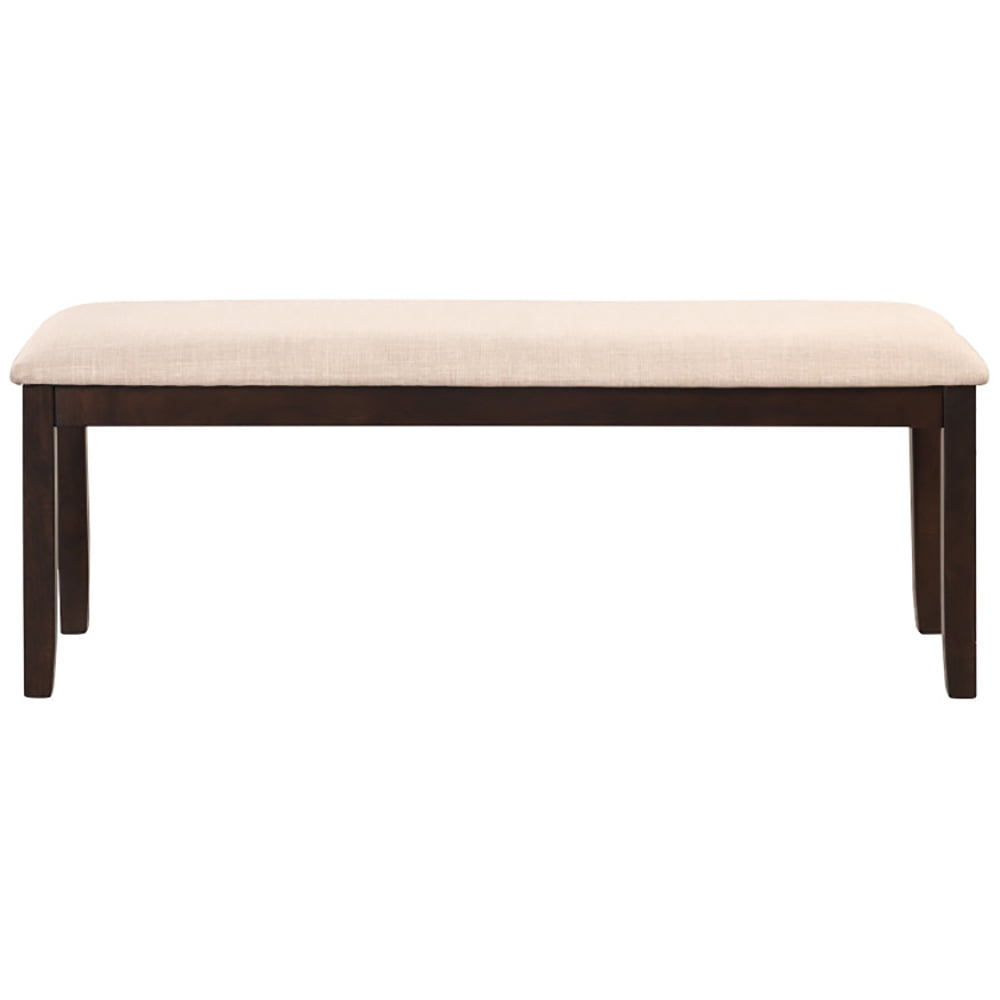 Finihen Upholstered Ottoman Bench, Footstool Ottoman, Decorative Furniture Footrest, Upholstered Ottoman Bench with Padded Cushion, for Living Room, Bedroom, Porch, Beige