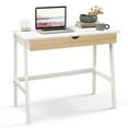 thumbnail image 1 of Demi Bonn Wooden Computer Desk with Drawer for Home Office Desk Study Writing Table, White, 1 of 9