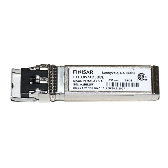 Pre-Owned Finisar 10Gb SFP+ SR 850nm Transceiver LC Multi-Mode 400m Fiber Module