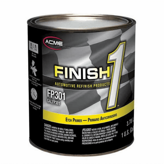 Finish 1 Automotive Refinish Products FP301-1 Chromate-Free Etching Primer, 1 gal Can, 1:1 Mixing