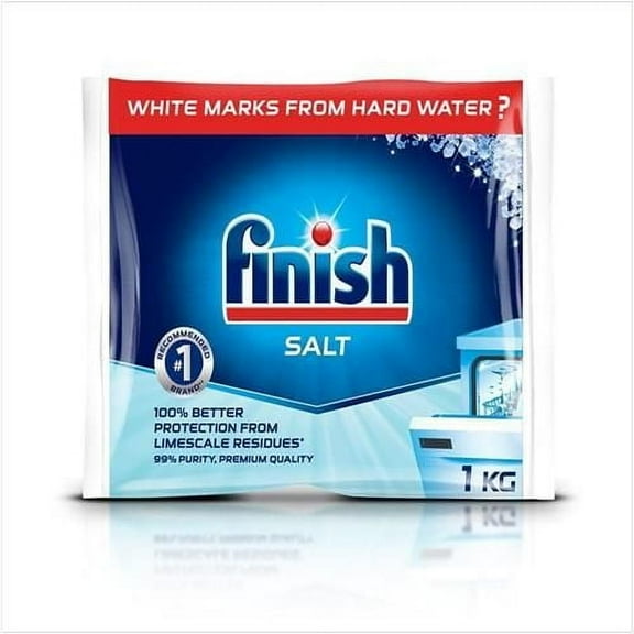 Finish 1Kg Dishwasher Salt For Dishwashers And Water Softeners (Pack Of 3) Packaging May Vary