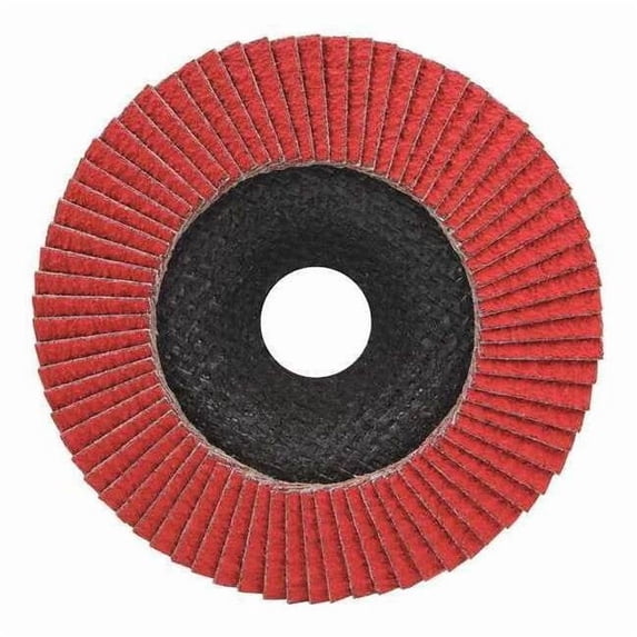 Gator Finishing Mounted Flap Wheel,60 Grit,4-3/4in W,PK5 9722035
