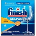thumbnail image 1 of Finish All in 1 Gelpacs Orange, Dishwasher Detergent Tablets 84 count (packaging may vary ), 1 of 4