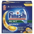 thumbnail image 1 of FINISH Dish Detergent Gelpacs Orange Scent 60/BX 4 BX/CT 81181CT, 1 of 2