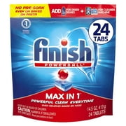 Finish Classic- 24ct - Dishwasher Detergent - Powerball - Dishwashing Tablets - Dish Tabs