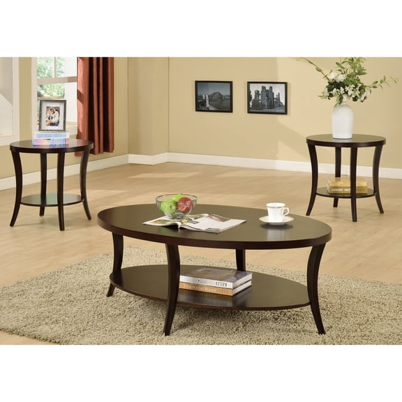 Finish Coffee Table And End Tables - Birch Wood, Extra Shelf, Stylish Home Addition Item 3 In Wood Surface, Spacious Storage, Modern Option