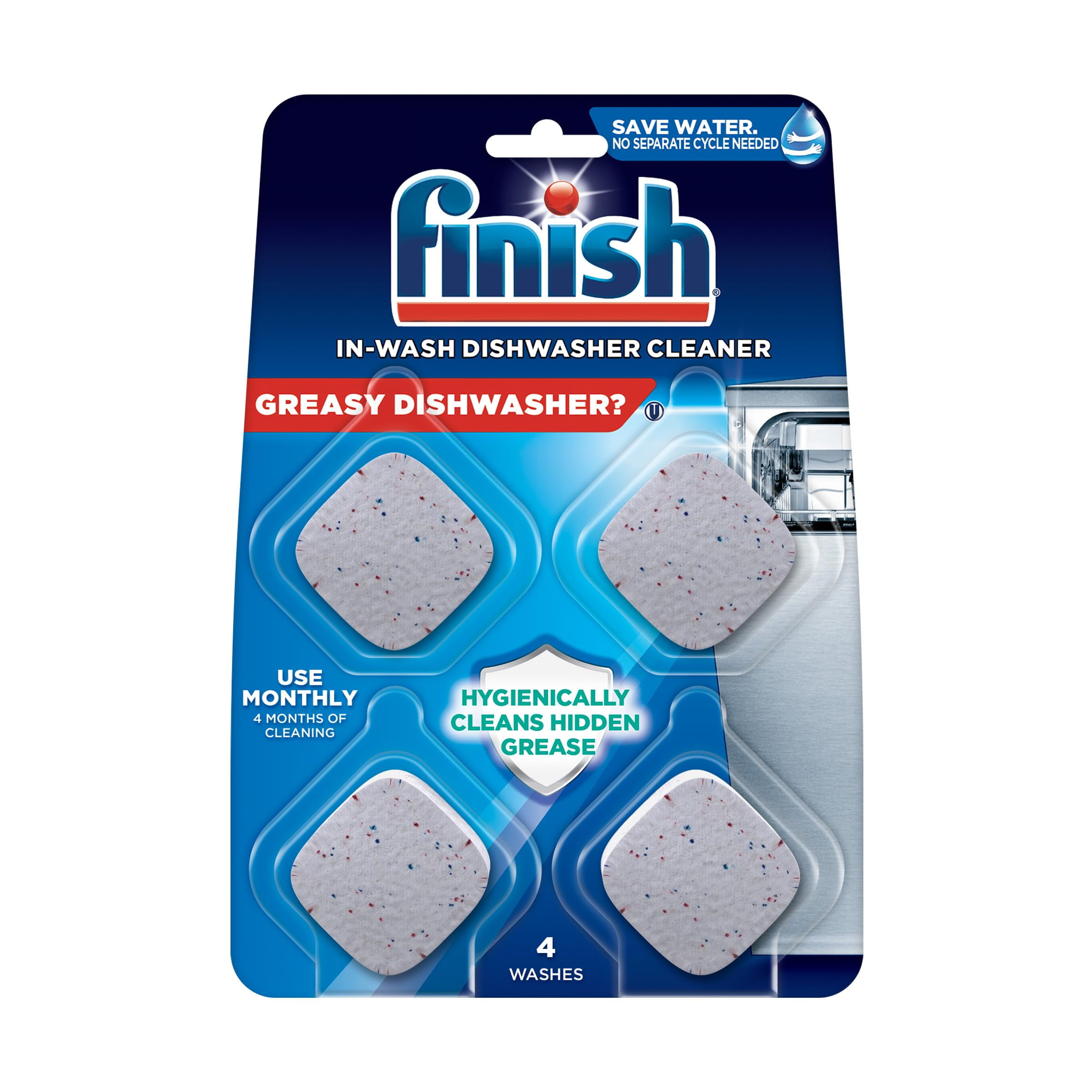 Finish Dishwasher Cleaner - In-Wash 4ct