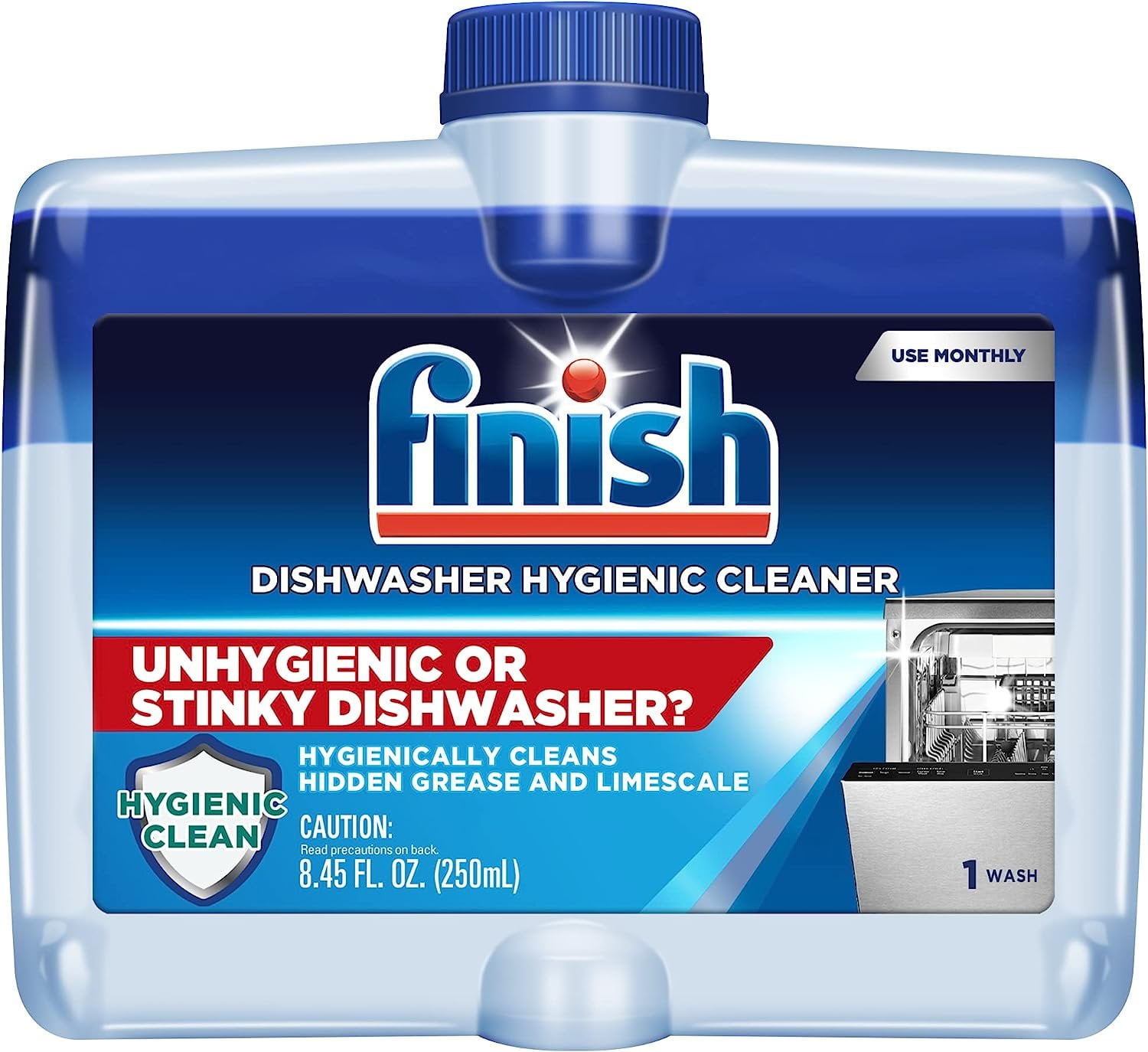 Finish Dishwasher Cleaner - Liquid Fresh 4x8.45 oz.
