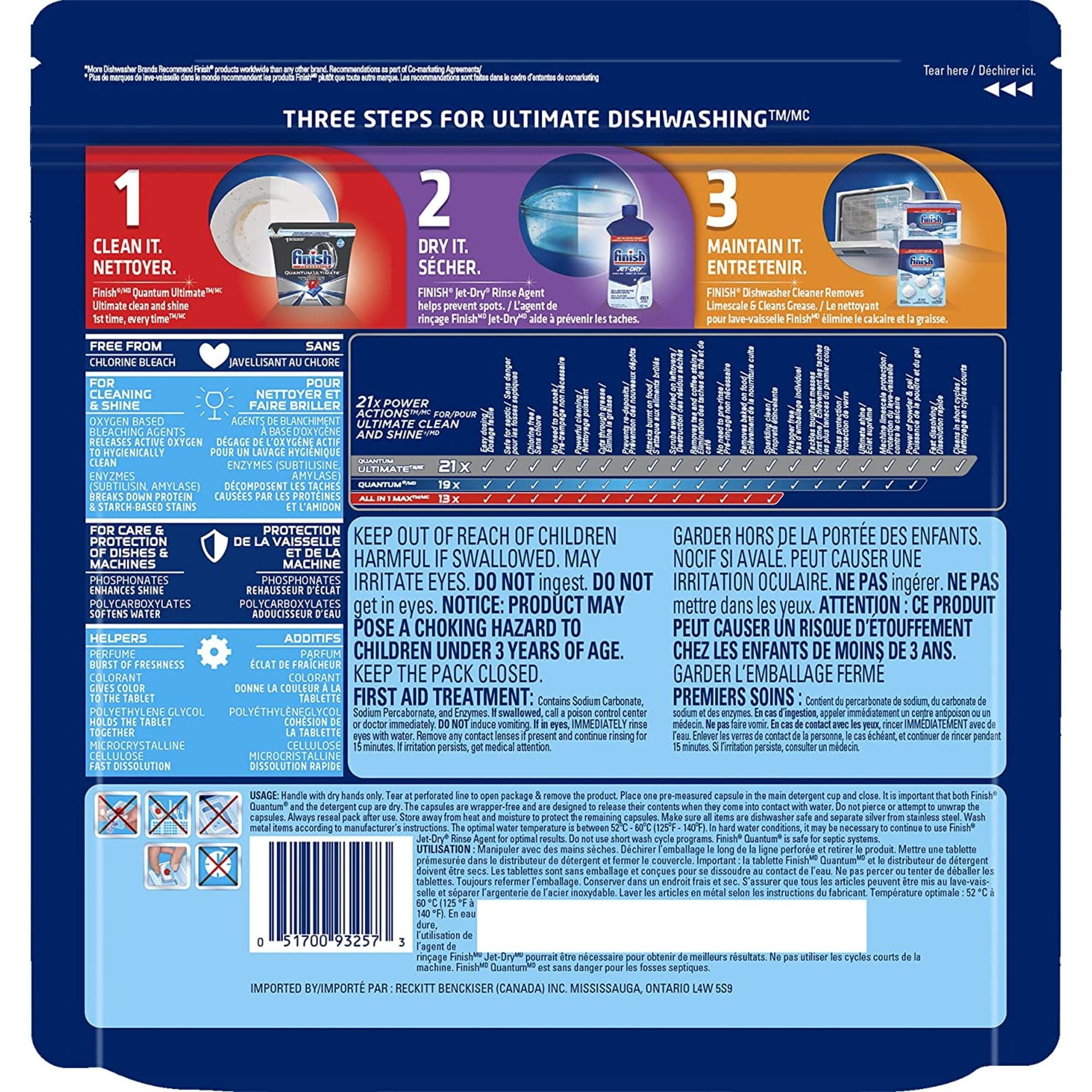 Finish Dishwasher Detergent, Quantum Max, Fresh, Mega Value Pack, 80