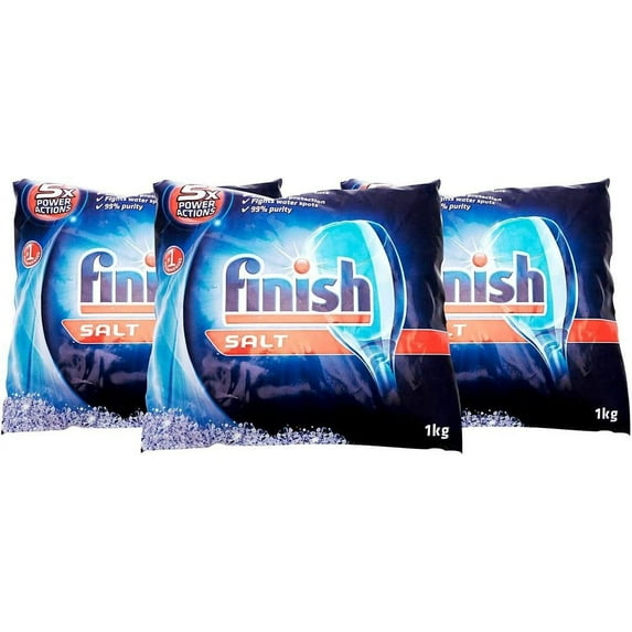 Finish Dishwasher Water Softener Salt for Bosch Dishwasher, 2.2 lbs Pack of 3