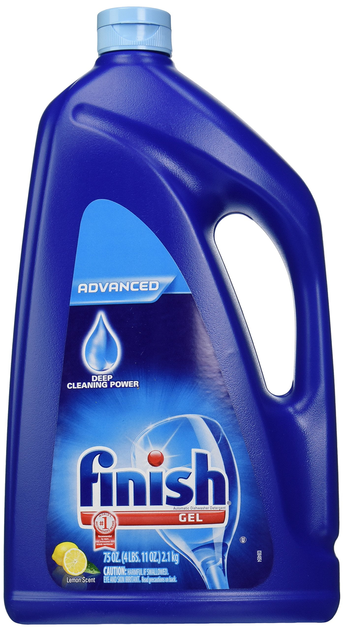 Finish Gel Automatic Dishwasher Detergent, Lemon Scent 75 Oz