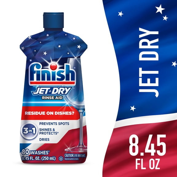Finish Jet-Dry Rinse Aid, Dishwasher Rinse Agent and Drying Agent, 8.45 fl oz