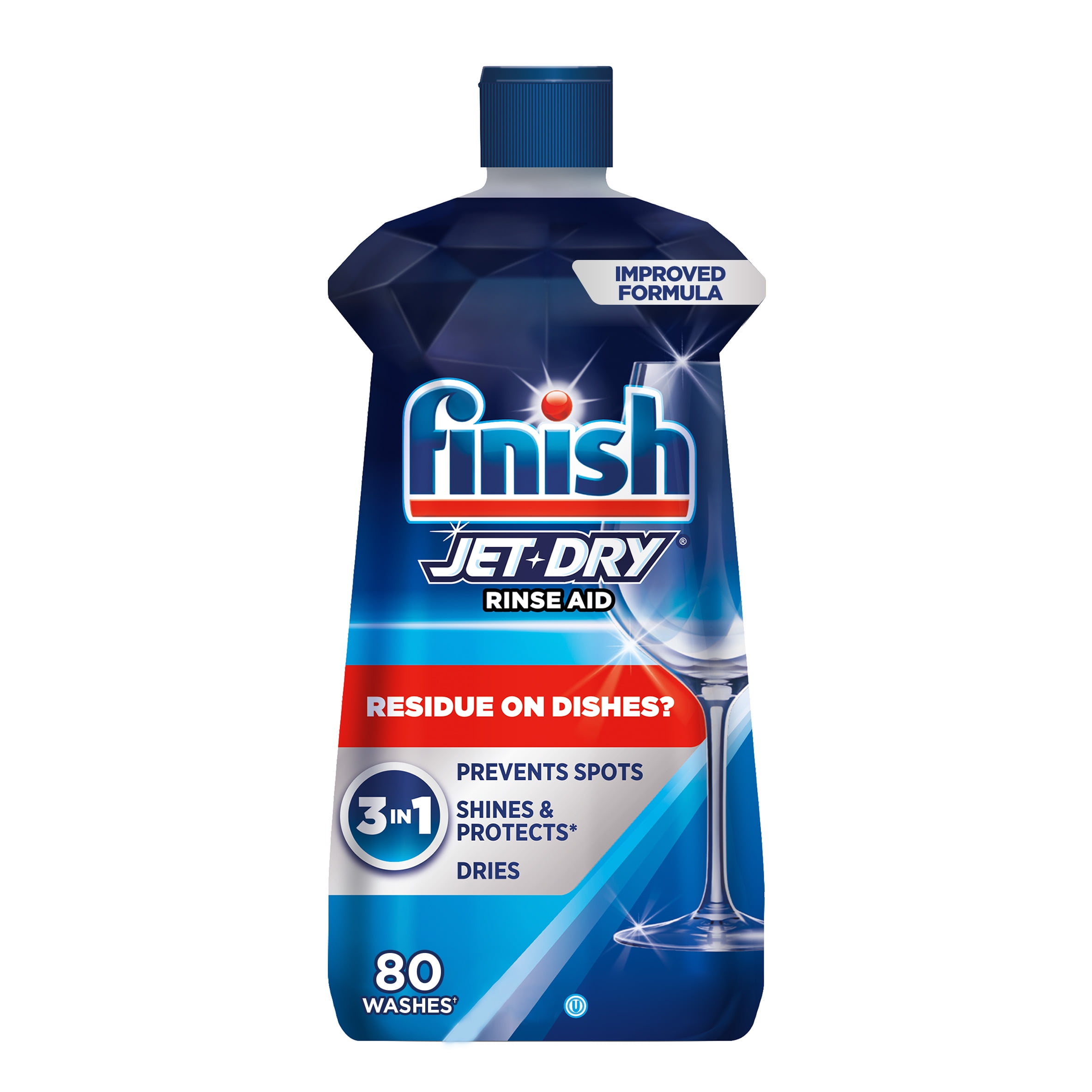 FINISH JET-DRY Liquid Dishwasher Aid, Auto Clean & Shine