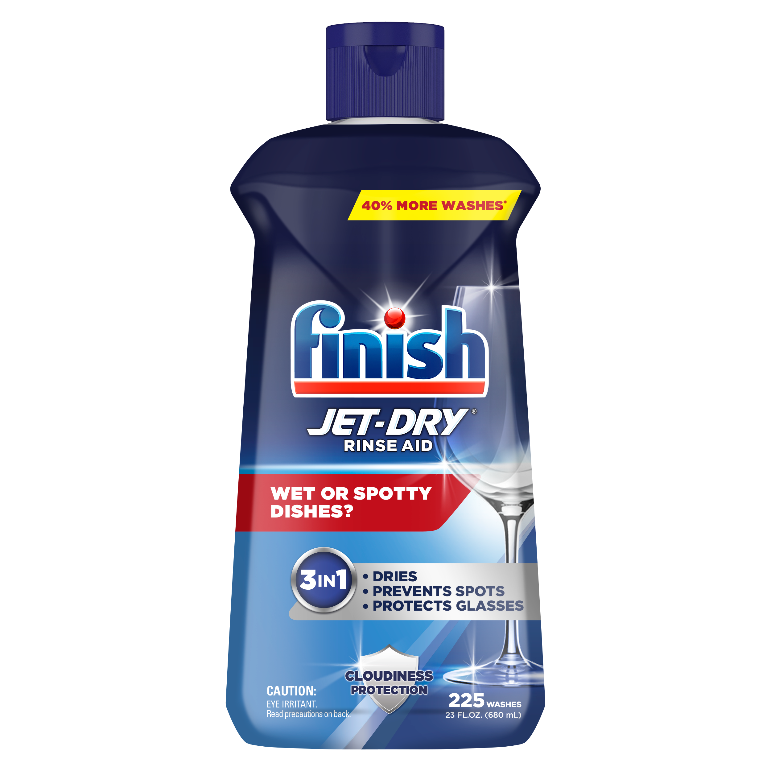 Finish JetDry Rinse Aid, 32oz, Dishwasher Rinse Agent & Drying Agent