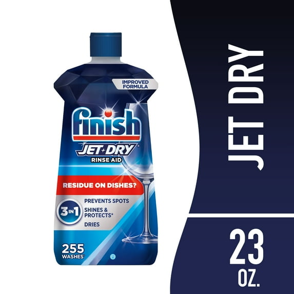 Finish Jet-Dry Rinse Aid, Dishwasher Rinse Agent and Drying Agent, 23 oz