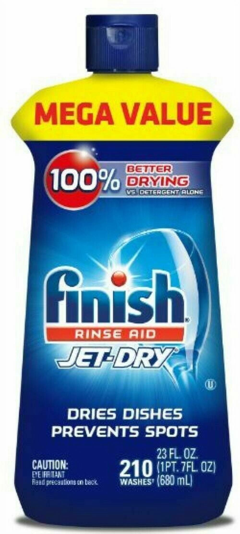 Finish Jet-Dry Rinse Aid, Dishwasher Rinse Agent & Drying Agent 23 oz (Pack of 3)