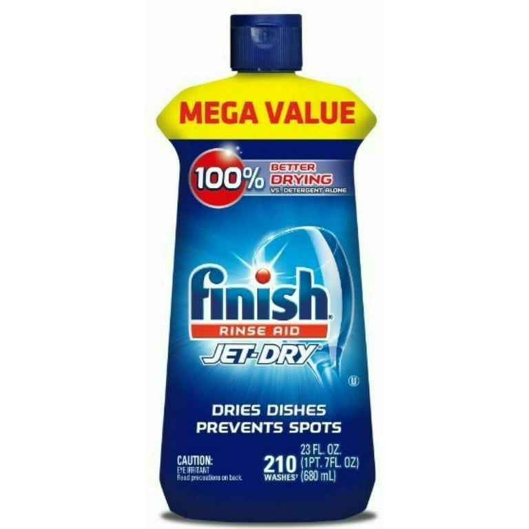 Finish Jet-Dry Rinse Aid, 23oz, Dishwasher Rinse Agent and Drying
