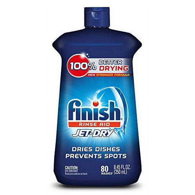 Finish JetDry Liquid Rinse Aid, Dishwasher Drying Agent, 8.45 oz