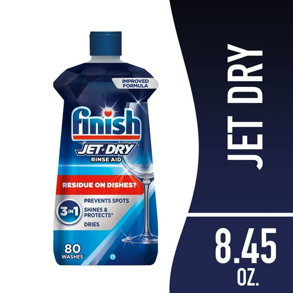 Finish Jet-Dry Rinse Aid, Dishwasher Rinse Agent & Drying Agent, 8.45 oz
