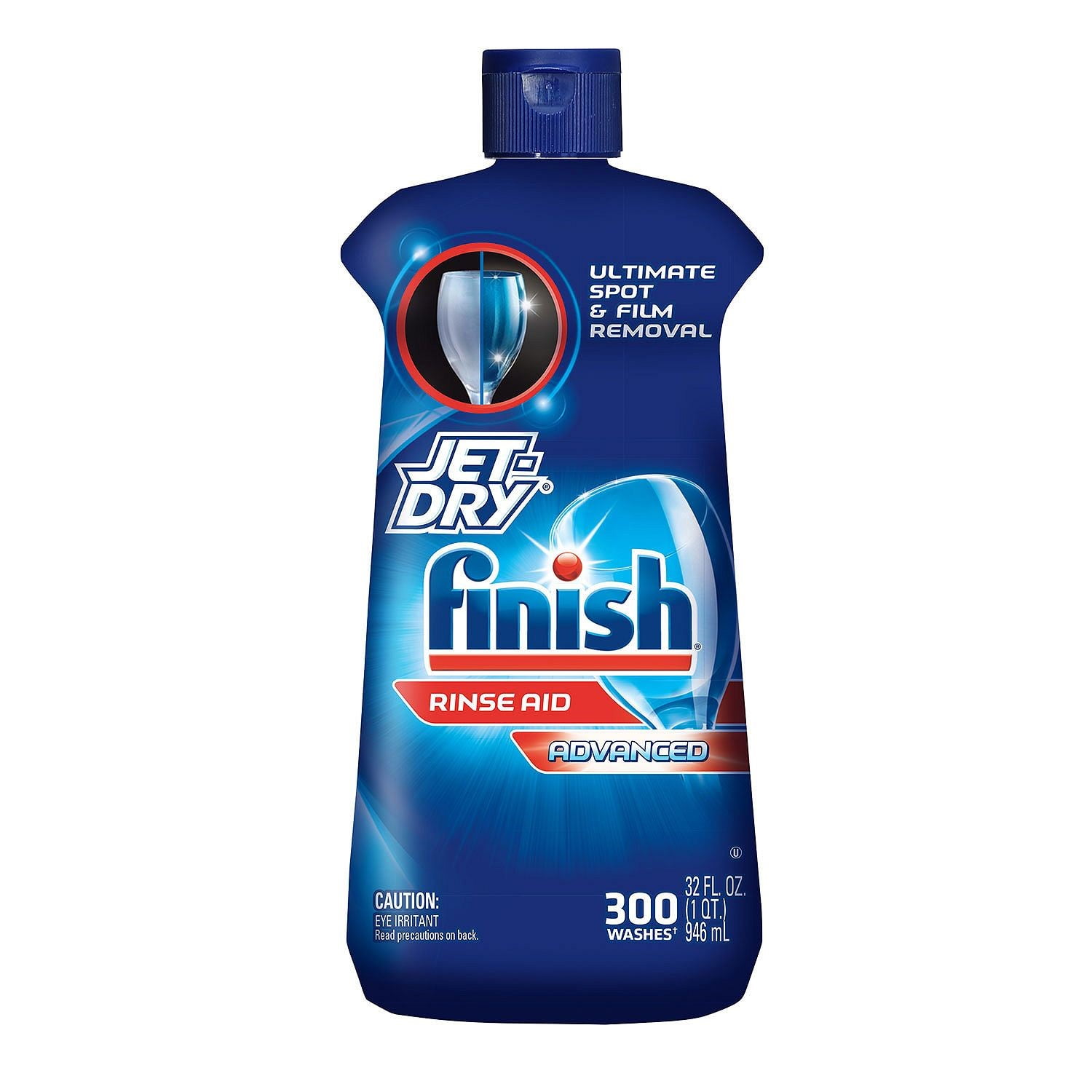  Finish Jet Dry Ultra Rinse Aid  Dishwasher Rinsing and Drying  Agent - with Etch Protector - Prevents Spotting and Clouding - Large 32  Ounce Bottle - for 315 Washes : Health & Household