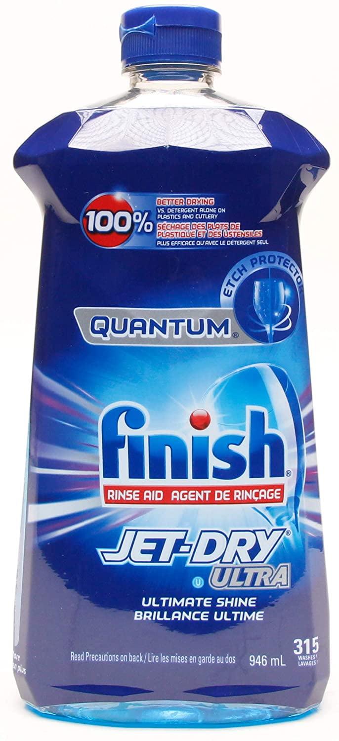 Finish Jet Dry Ultra Rinse Aid, 32 Oz, 315 Washes 