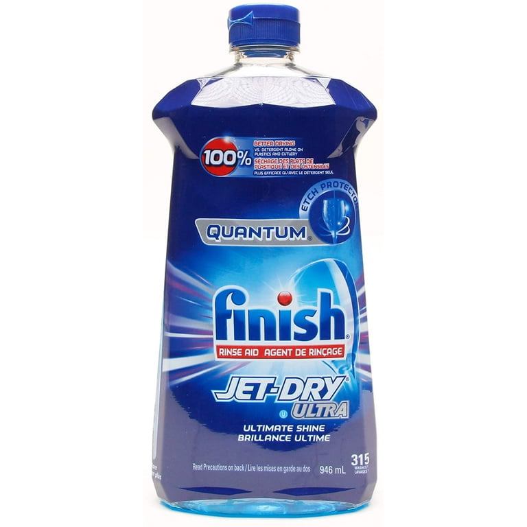 Finish Jet Dry Ultra Rinse Aid, 32 Oz, 315 Washes