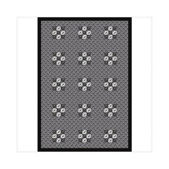 Finish Line 3 ft.10 in. x 5 ft.4 in. WearOn Nylon Machine Tufted- Cut Pile Sports Rug