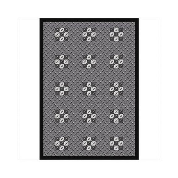 Finish Line 5 ft.4 in. x 7 ft.8 in. WearOn Nylon Machine Tufted- Cut Pile Sports Rug