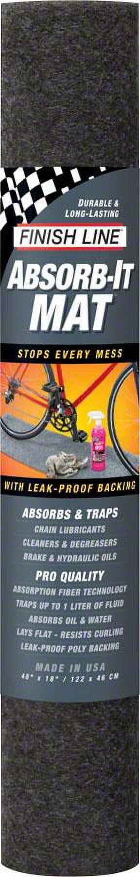 Finish Line Absorb-It Bike Shop Mat, Small 18" x 48"