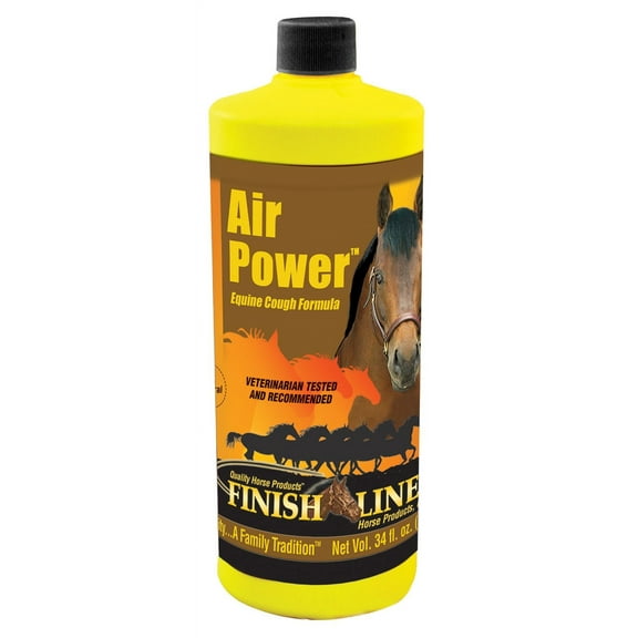 Finish Line Air Power Natural Horse Cough Syrup, 34 Fl Oz