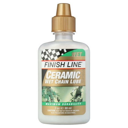 Finish Line Ceramic Wet Bicycle Lube, 2oz Drip