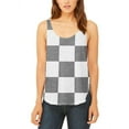 thumbnail image 1 of Finish Line Checkered Flag Juniors Flowy Side Slit Tank Top Multi X-LG, 1 of 2