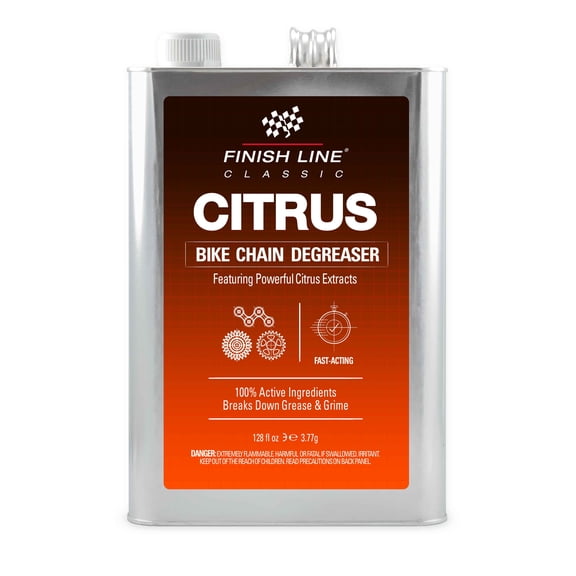 Finish Line Citrus Bike Degreaser, 1 Gallon, Biodegradable Bicycle Cleaner