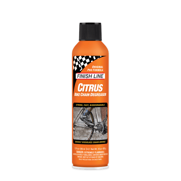Finish Line Citrus Bike Degreaser Aerosol Spray 12 fl oz - Bicycle Cleaner