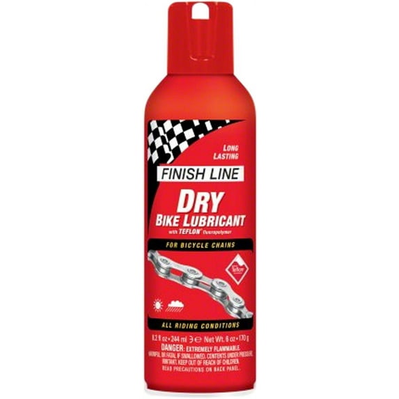 Finish Line DRY Bike Chain Lube - 8 fl oz, Aerosol