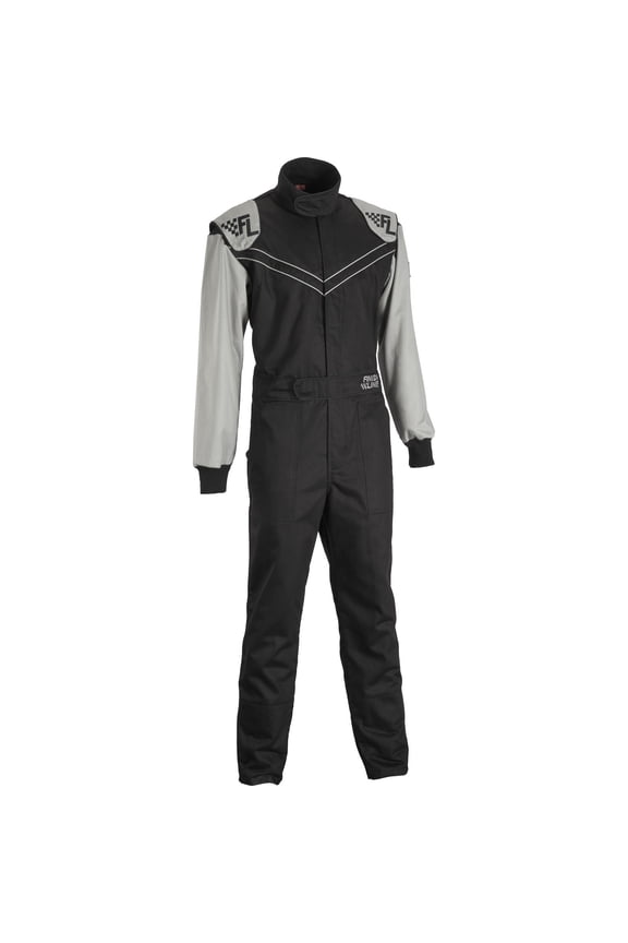 Double-Layer SFI-5 One-Piece Racing Suit, Black XXL