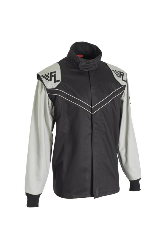 Double-Layer SFI-5 Racing Suit Jacket, Grey Small