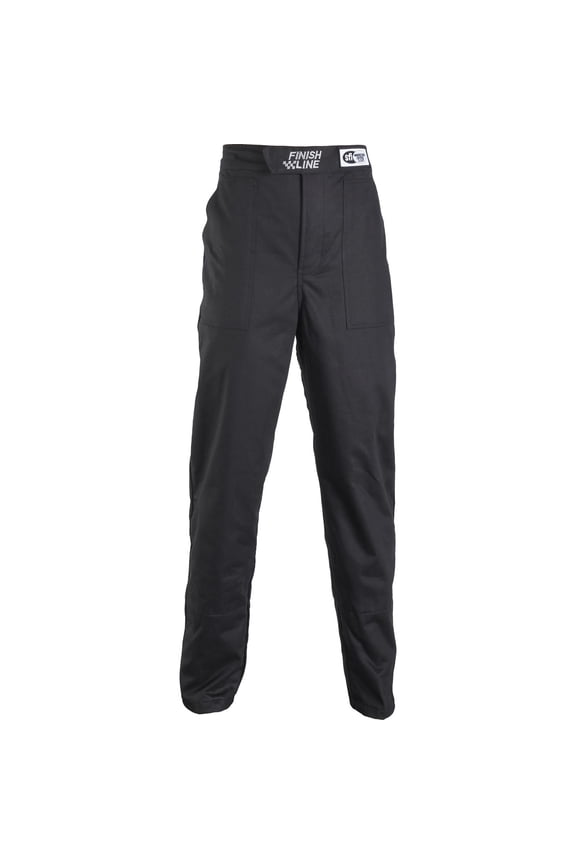 Double-Layer SFI-5 Racing Suit Pants, Black Small