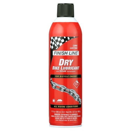 Finish Line Dry Bicycle Lubricant Aerosol, 500ml, 1 Count