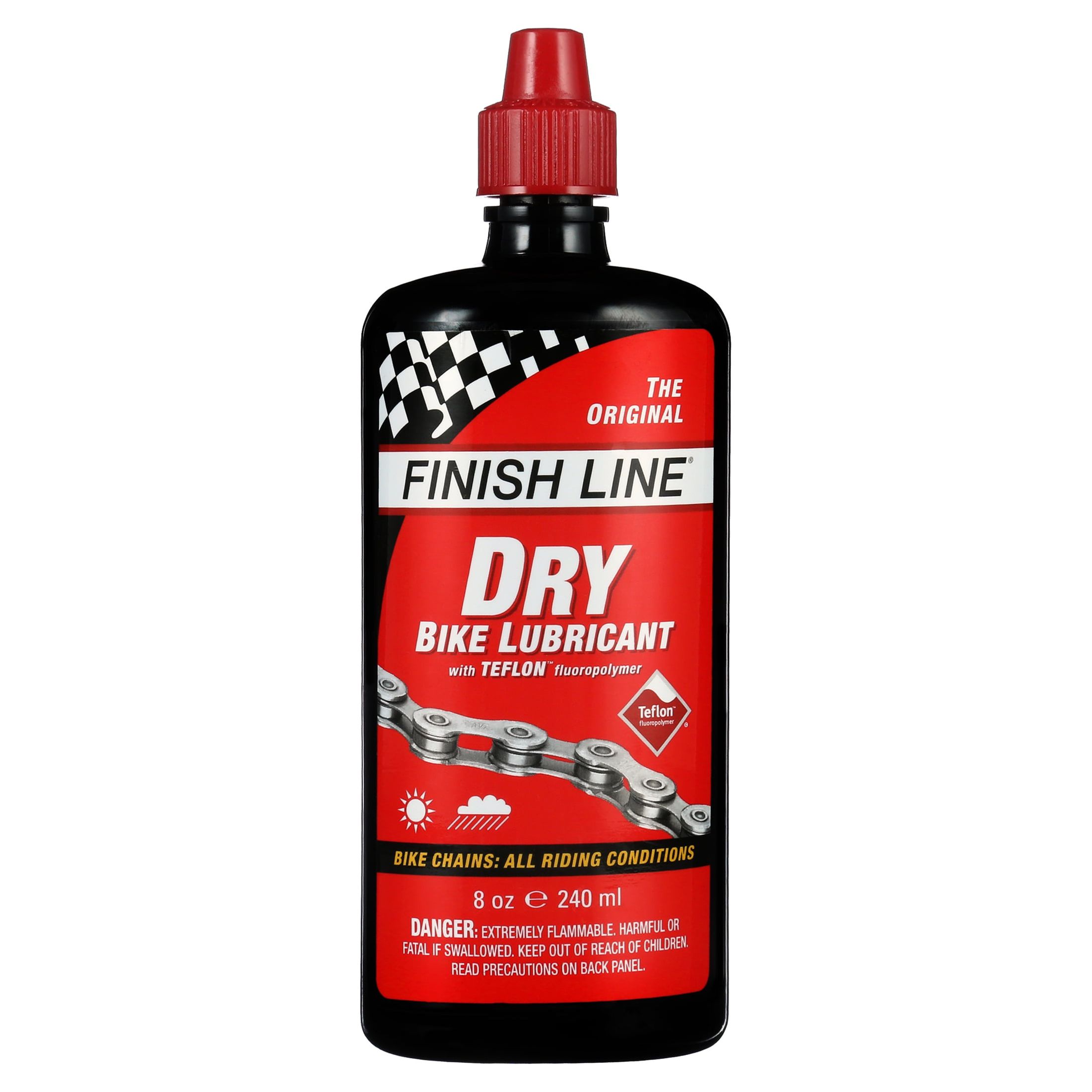 Finish Line Dry Bike Lubricant with Teflon Squeeze Bottle, 8 Oz. - image 1 of 6
