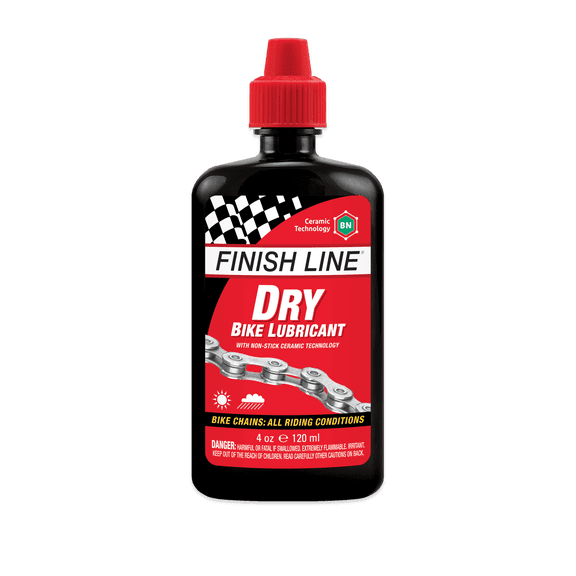 Finish Line Dry Lube with Non-Stick Ceramic Technology for Bicycles, 4 oz, Single Pack