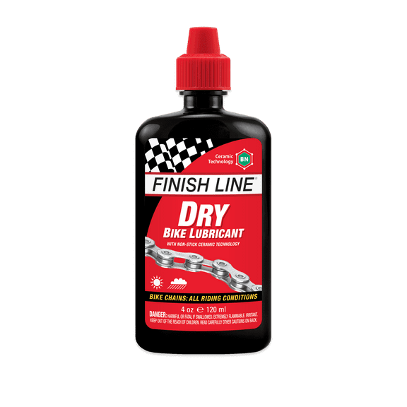 Finish Line Dry Lube with Non-Stick Ceramic Technology for Bicycles, 4 oz, Single Pack