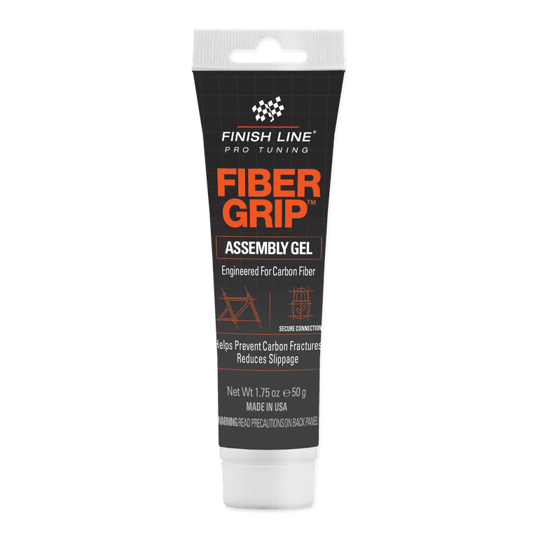 Finish Line, Fiber Grip Carbon Fiber Assembly Gel, 1.75 oz, Clear