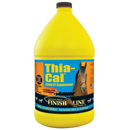 Finish Line Thia-Cal Liquid B1 Joint Therapy Horse Supplement, 128 Fl Oz