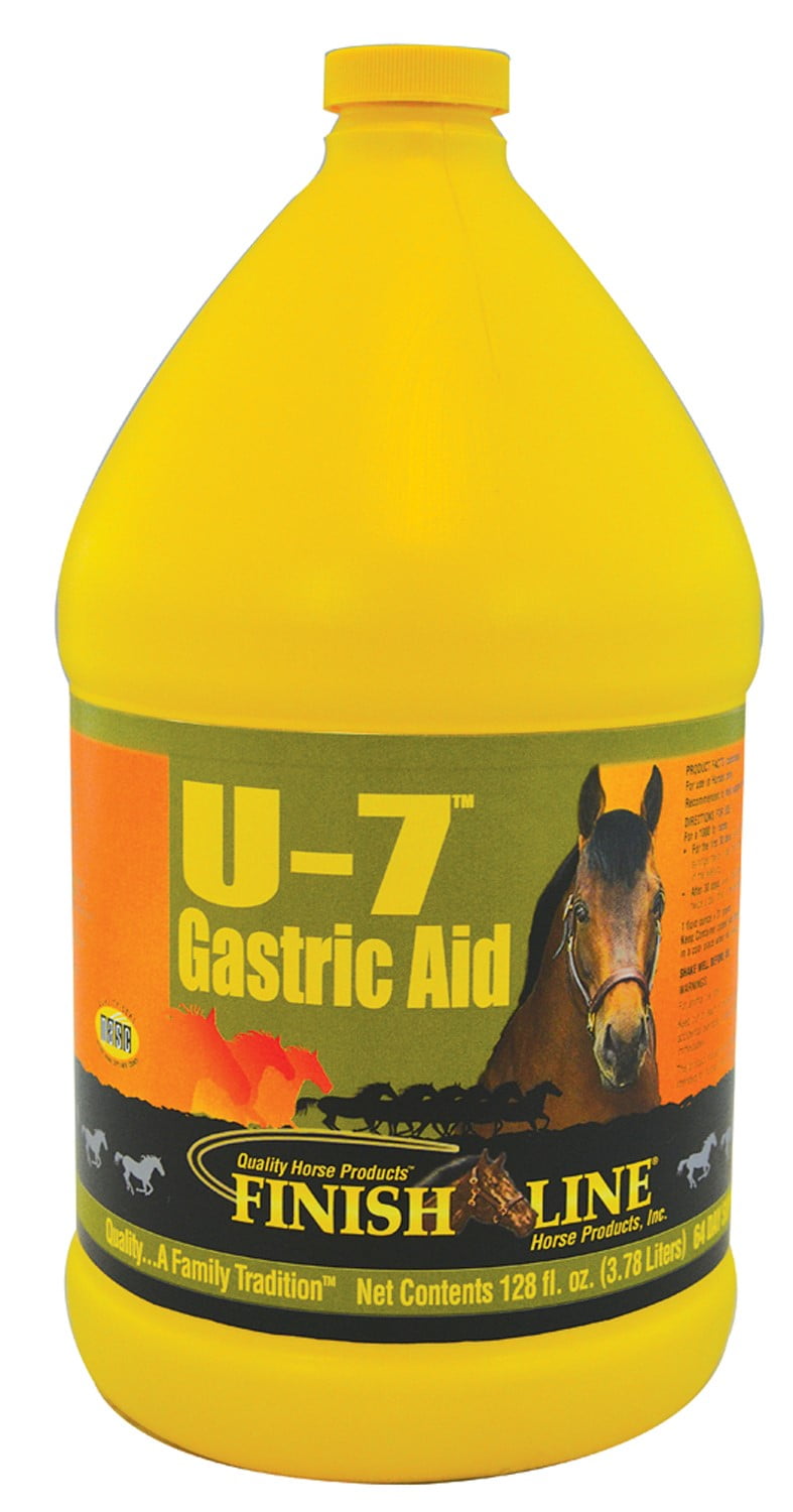 Finish Line U7 Gastric Aid Liquid Horse Supplement, 128 Fl Oz